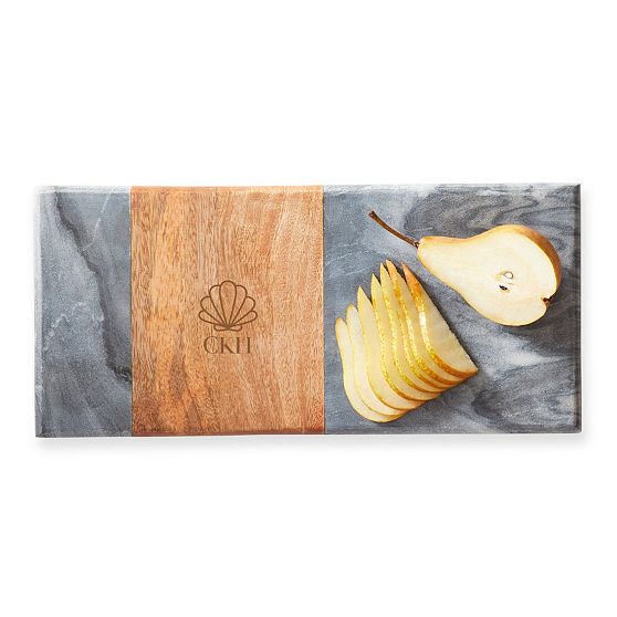 Wood and Marble Rectangle Cheese Board