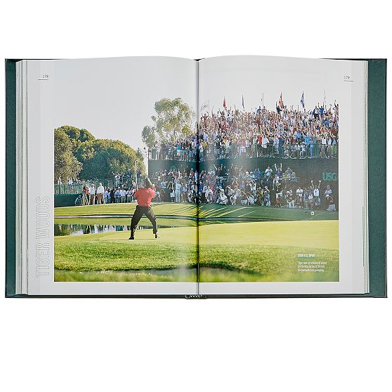 Leather Bound &quot;Tiger Woods&quot; Book