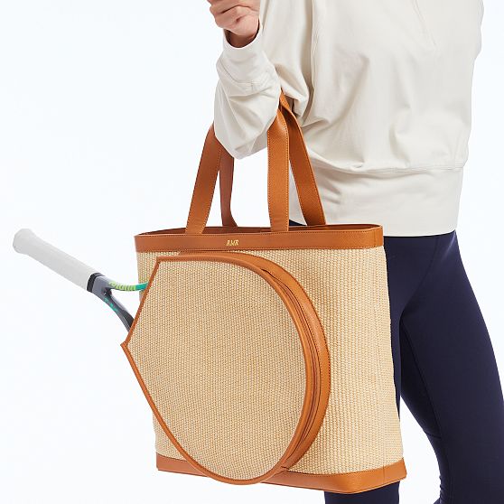 Raffia Tennis Tote