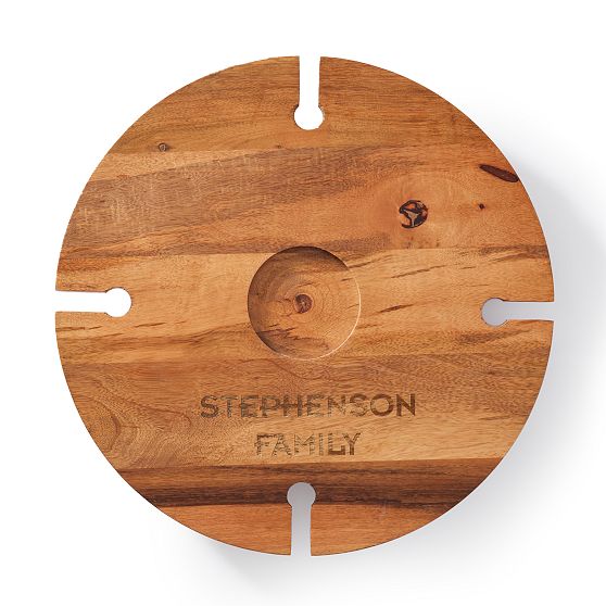 Wood Portable Wine Picnic Table