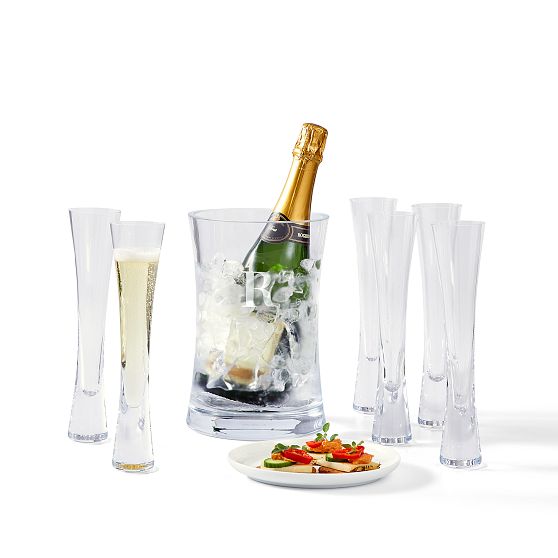 Champagne Glasses &amp; Ice Bucket Set