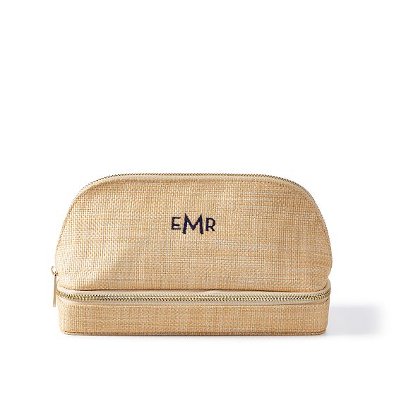 Raffia Dual Travel Organizer
