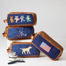 Smathers & Branson Needlepoint Travel Pouch