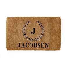 Personalized Doormat, Wreath