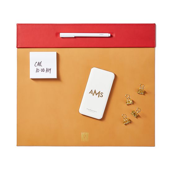 Italian Leather Laptop Desk Blotter