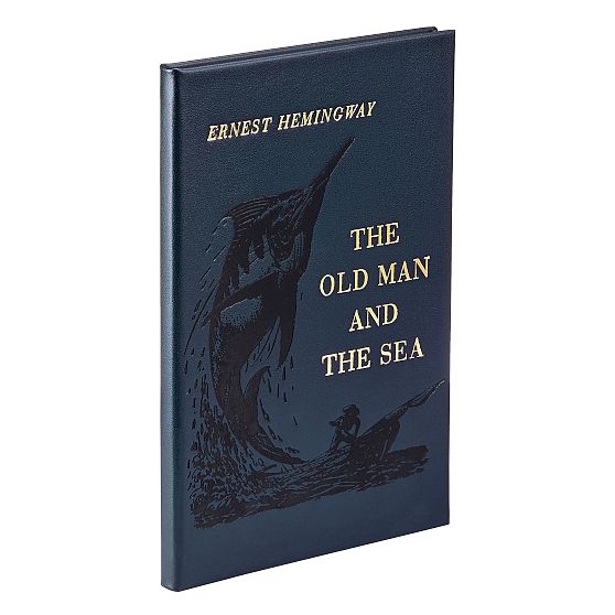 Leather Bound &quot;Old Man and The Sea&quot; Book