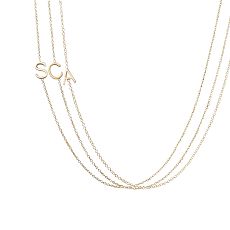 Maya Brenner Asymmetrical Initial Necklace