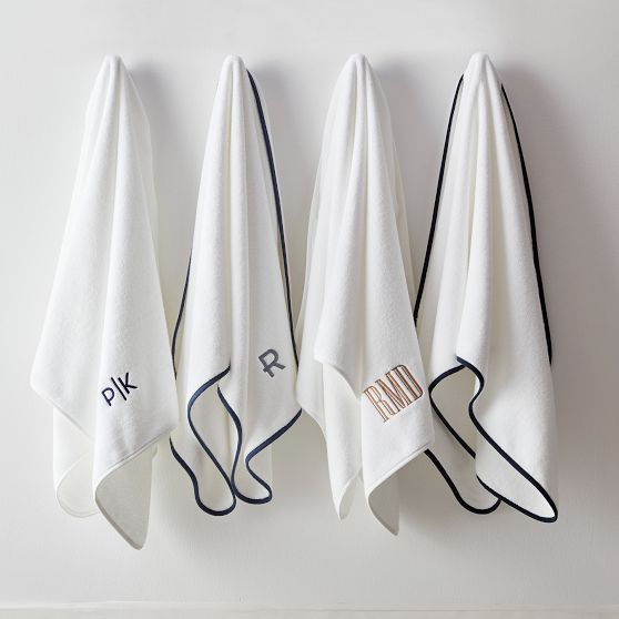 Hydrocotton Piped Border Bath Towel