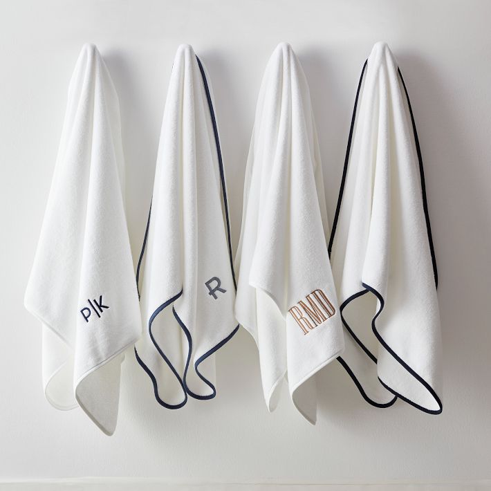 Hydrocotton Piped Border Bath Towel