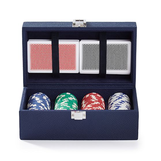 Leather Poker Set