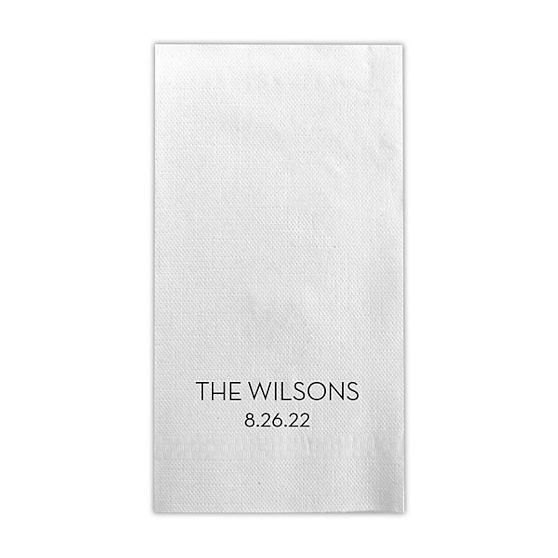 Letterpress Guest Towels