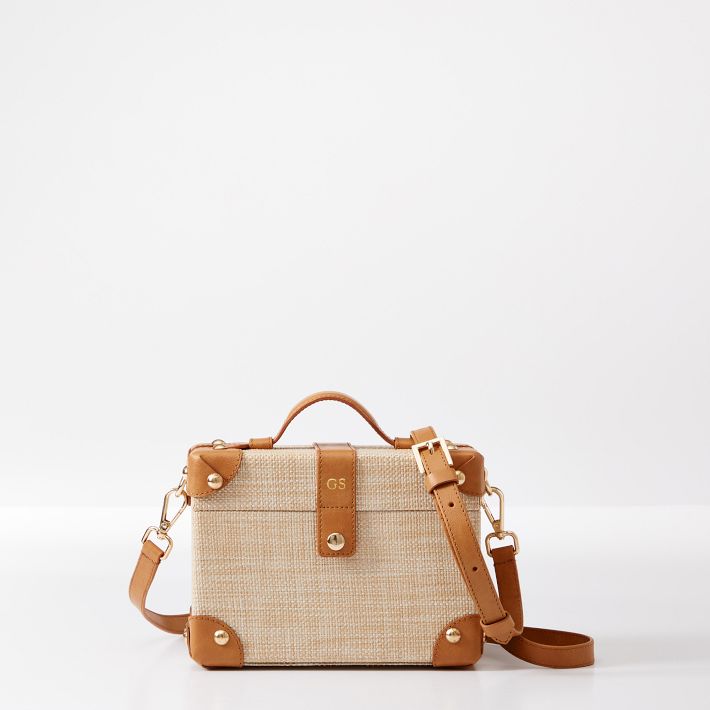 ファッション雑貨・小物その他 Gio Raffia Crossbody Bag Monaco Tan Raffia Crossbody Bag – Halsbrook