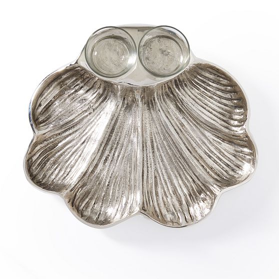 Silver Shell Serving Platter