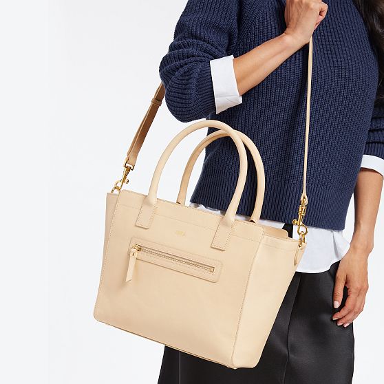Hayden Leather Zip-Top Tote