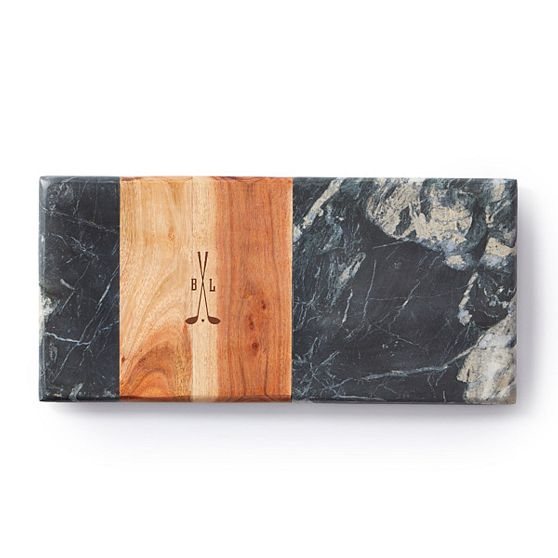 Wood and Marble Rectangle Cheese Board
