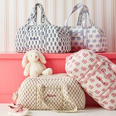 Block Print Duffle Bag