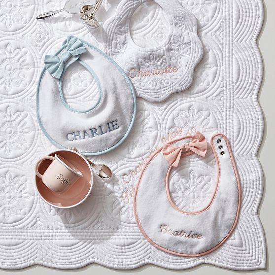 Heirloom Quilted Baby Bib&#160;