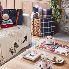 Hand Embroidered Wool Throw
