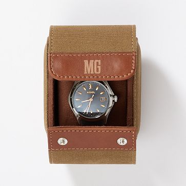 Mercer Waxed Canvas Travel Watch Roll