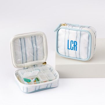 Clear Coated Travel Pill Organizer