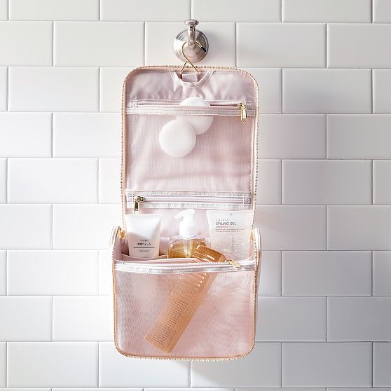 Gingham Hanging Cosmetics Case