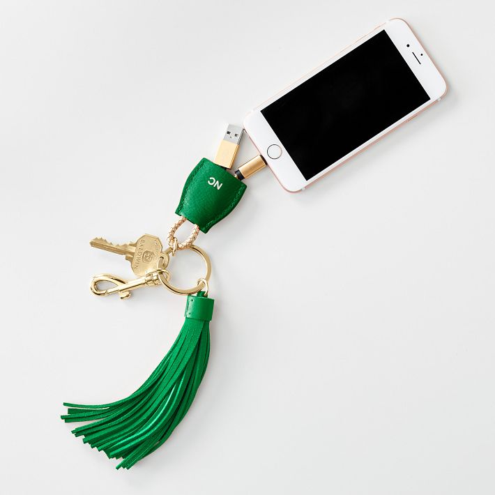 Power Up Lightning to USB Tassel Keychain