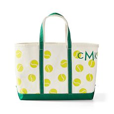 Tennis Printed Canvas Tote