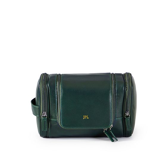 Graham Leather Hanging Toiletry Bag