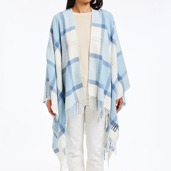 Italian Plaid Poncho