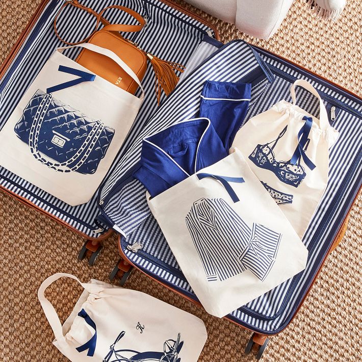 5 Piece Vacation Travel Packing Organization Set