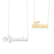 Sarah Chloe Ava Script Necklace