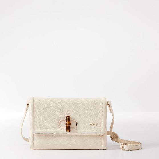 Emily Bamboo Leather Convertible Clutch