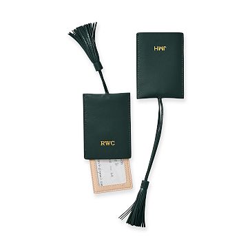 Leather Tassel Luggage Tag