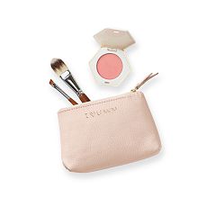 Signature Leather Cosmetic Pouch