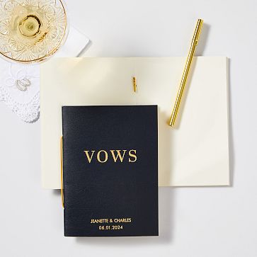 Leather Wedding Vow Book