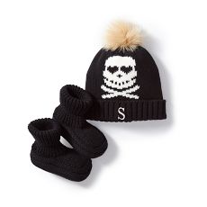 Skull and Crossbones Knitted Scarf