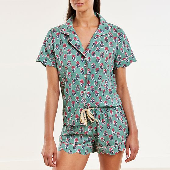 Block Print Short Pajama Set