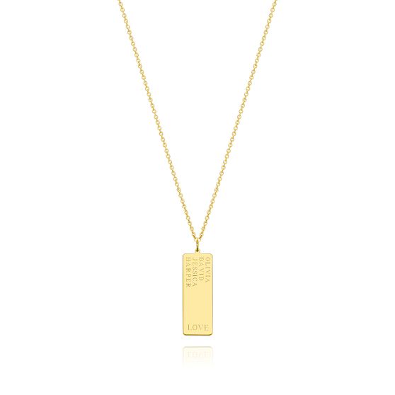 Sarah Chloe Dog Tag Necklace
