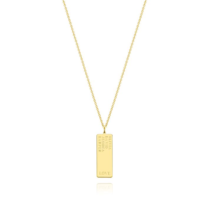 Sarah Chloe Dog Tag Necklace
