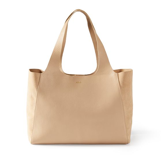 Sutton Everyday Leather and Suede Tote