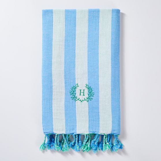 Cabana Stripe Lightweight Reversible Turkish Towel