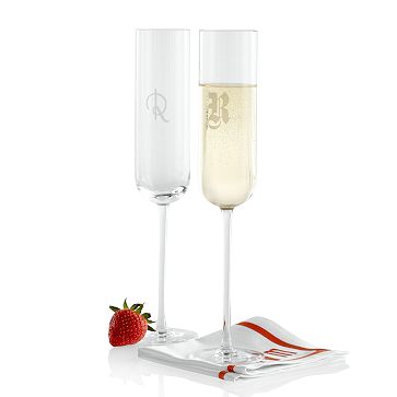 Classic Handblown Champagne Flute, Set of 2