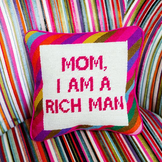 Needlepoint Accent Pillow