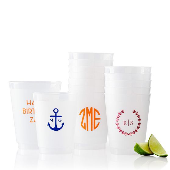 Plastic Party Cups, Set of 25