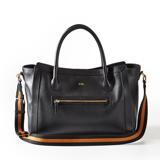 Zoe Leather Work Tote
