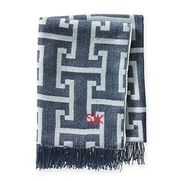 Greek Key Throw Blanket