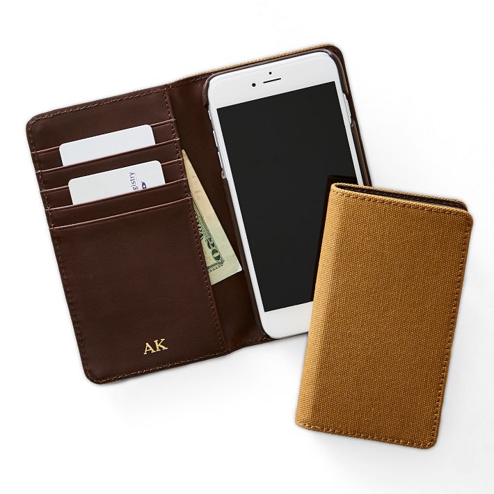 Leather RFID iPhone Wallet Folio