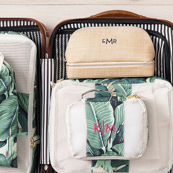 Raffia Dual Travel Organizer