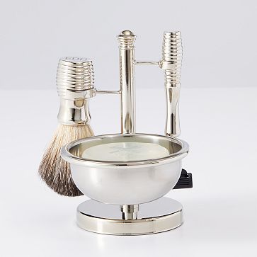 Silver Shaving Set
