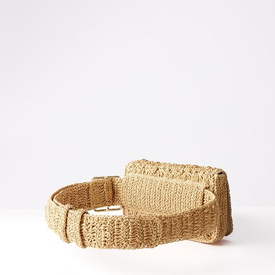 Antibes Handwoven Raffia Belt Bag